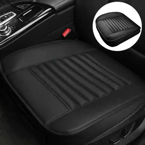 Capa universal para assento de carro, respirável, couro pu, almofada para cadeira de carro, capa de assento dianteiro, quatro estações, antiderrapante