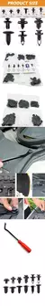190 pçs auto fivela de plástico clipes pára-choques fixação kit prego 6 estilos fixadores retentor plástico clipe corpo do carro empurrar rebites peças na internet