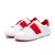 Mulheres sapatos casuais vermelho placa plana sapatos tecnologia de equilíbrio imprensa palmilha conforto tênis marca luxo 2025 novo