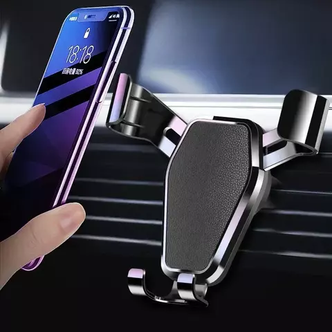 Suporte universal de gravidade para celular, clipe de ventilação de ar para carro, suporte para celular, suporte gps para iphone e samsung