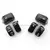 Tampas pretas para interruptor de controle manual de motocicleta, kit de capas de botão para harley touring glide road king sportster 883 softail dyna vrsc - loja online