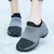 Tênis de caminhada feminino moda voar tecelagem meia tênis respirável confortável sapatos de enfermagem casual plataforma mocassins antiderrapante - comprar online