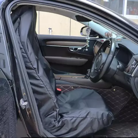Capa de assento de carro para assentos dianteiros traseiros, à prova d'água, antifouling, poeira, para tapete de porta-malas do volante