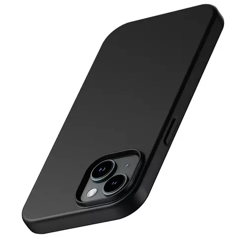 Luxo fosco silicone caso macio para iphone 17 ar 16 15 14 plus 13 12 mini 11 pro max xr ultra fino sólido preto capa