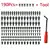 190 pçs auto fivela de plástico clipes pára-choques fixação kit prego 6 estilos fixadores retentor plástico clipe corpo do carro empurrar rebites peças - Wolf Games