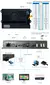 Pandora Saga-Game Console Arcade, 8 Way Joystick, luzes LED, Gabinete Botão, Bartop, Kit DIY, 2 jogadores, 3D Box, EX2, 10888 em 1, 128GB - Wolf Games