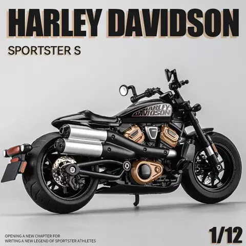 1/12 harley davidson sportster s moto liga modelo diecast corrida motocicleta brinquedo crianças presente coleção em miniatura voiture
