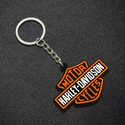 Moda chaveiro da motocicleta chaveiro de borracha macia para harley davidson softail sportster vrsc touring x48 883 1200