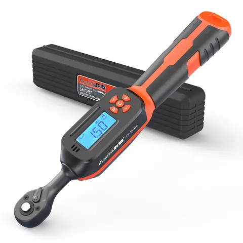 Chave de torque digital 0,6-340N.m ajustável, precisão de 2% com alerta de LED/Buzzer para carro, bicicleta, motocicleta