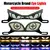Motocicleta luzes led diabo olho de gato dinâmico luz da cauda do carro lâmpada decorativa estroboscópica águia olho lâmpada acessórios - loja online
