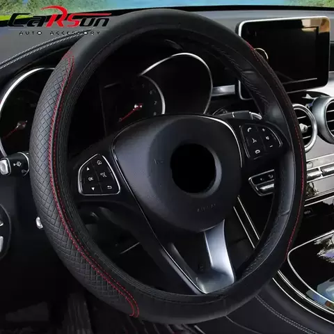 Trança da tampa do volante no volante, auto acessórios do carro