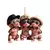 2d acrílico macaco pingente decoração personalizada pingente macaco de natal ornamento acrílico para carro dos desenhos animados decoração da árvore de natal - Wolf Games