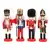 13cm quebra-nozes fantoche soldado ornamentos pingente de natal decoração de mesa desenhos animados soldados banda bonecas quebra-nozes decoração de casa - loja online
