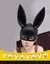 1 pçs preto branco coelho máscara festa de halloween decoração festa orelhas longas coelho máscara traje cosplay ? - loja online
