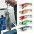 Dndyuju 5 pçs 9g/10cm isca de pesca chumbo chumbada lula gabarito gancho conjunto camarão de madeira artificial polvo choco camarão isca dura