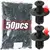 300/50 pçs 8mm fixadores de plástico parafusos universal pára-choques do carro rebites pretos fixador do carro push pin clipes acessórios automóveis na internet