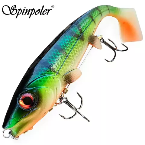 Spinpoler grande peixe macio isca de pesca com stinger rig gancho conjunto 14cm/18cm jigging corrico para água salgada mar pesca equipamento pesca