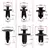 Clipes retentores de carro kit fixadores de plástico 6 tamanhos auto push pin rebites conjunto corpo pára-choques empurrar clipes rebite ? - Wolf Games