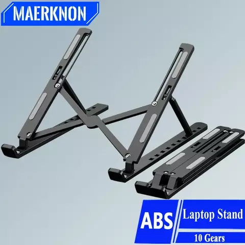Suporte dobrável ajustável para laptop, Suporte portátil para notebook, Suporte ABS para Macbook Air Pro, Acessórios convenientes