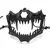 Festa crânio máscara dentes longos demônio esqueleto meia máscara facial lobo dragão tigre houjuu nue máscara cosplay traje de halloween adereços - comprar online