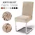 Capas de cadeira de veludo macio grosso cor sólida capa de assento estiramento sala de jantar cadeira slipcover escritório banquete restaurante 1pc
