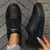 2025 moda feminina tênis preto elegante baixo design superior confortável rendas até ajuste versátil sapato casual moda calçados