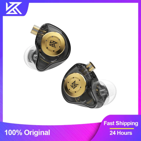 Kz edx pro fones de ouvido com fio no ouvido metal alta fidelidade graves com microfone esporte monitor cancelamento ruído fone
