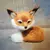 1PC Simulação Fox Ornamento Mini Squatting Fox Modelo Plush Animal Boneca Brinquedo Decoração para casa Craft Christmas Party Gift