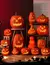 Decoração de halloween abóboras lâmpada para casa quintal jardim ao ar livre decoração halloween horror casa crânio festa adereços brilho no escuro - Wolf Games