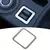 Botão de aquecimento do assento de carro decoração quadro modificação aço inoxidável decoração acessórios do carro interior para mitsubishi outlander 2013-16