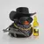 Ornamento de carro de pato de borracha de cowboy para jeep pato decorações de painel de carro peculiar pato de borracha acessórios de carro presentes engraçados de escritório na internet