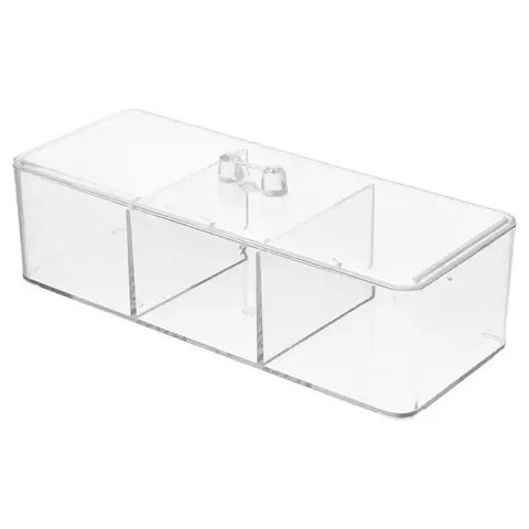 Transparente Acrílico Tea Bag Organizador, Caixa de armazenamento, classificar e organizar, Sala Prateleiras, 22*8.5*5.5 cm