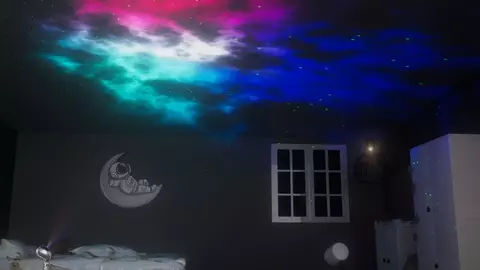 LED Lâmpada De Projeção Estrela Projeção Nebulosa Interativo Atmosfera Noit