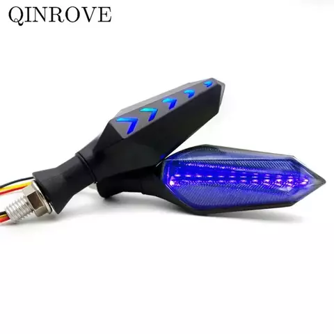Motocicleta LED Turn Signals Light, Universal ABS Lâmpada Indicadora, Scooter, Yamaha TDM 900, XMAX, NMAX, 155, Keeway, RKF 125, 200, 12V