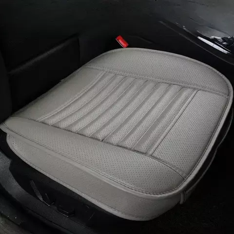 Capa universal para assento de carro, respirável, couro pu, almofada para cadeira de carro, capa de assento dianteiro, quatro estações, antiderrapante