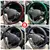 3 pçs laser de fibra de carbono silicone carro redondo volante capa de fibra de couro roda impulsionador capa automática antiderrapante peças universais na internet