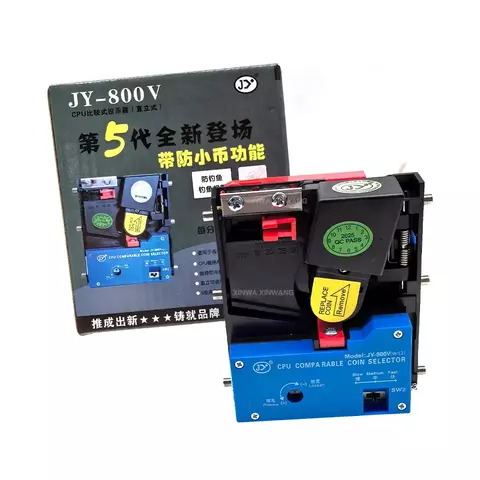 JY-800 aceitador de moedas vertical, seletor de tokens, mecanismo de carteira inteligente para máquina de jogo de gabinete de fliperama americano