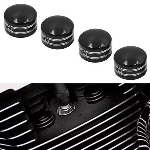 4 pçs motocicleta vela de ignição capa cabeça parafuso tampas para harley sportster xl 883 1200 48 twin cam touring 1999-2017 vela de ignição capa