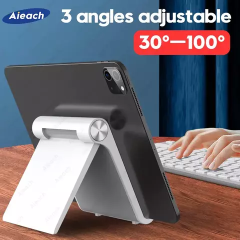 Suporte de mesa para tablet de 7,9 a 11 polegadas, suporte dobrável ajustável para tablet para iPad Xiaomi Samsung Suporte para celular