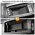 Bandeja de armazenamento para apoio de braço central, interior do carro, para mercedes benz glb gla cla a b classe mb x247 h247 c118 w177 w247 amg