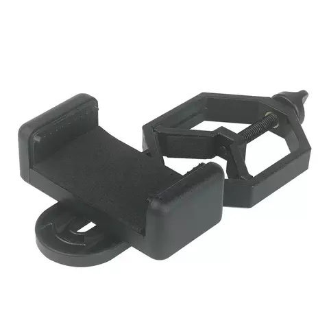 Adaptador de telefone celular de plástico para microscópio monocular, telescópio, binóculos, luneta, suporte de clipe para celular