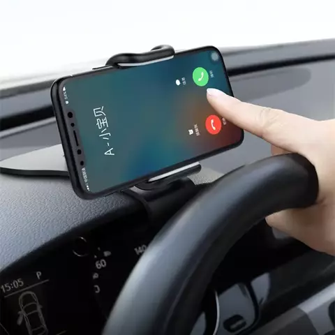 Suporte giratório 360 para celular automotivo, suporte universal para painel de carro, suporte para aderência automática, suporte fixo para celular