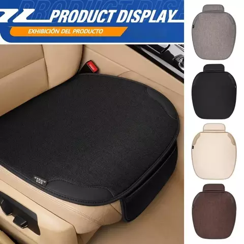 Capa de assento de linho do carro universal assento dianteiro respirável anti risco protetor capas de almofada para acessórios interiores do carro 2024