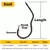 9km 50 peças gancho de carpa gancho de pesca automático em aço de alto carbono com farpado afiado - Wolf Games
