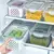 Caixa de armazenamento de geladeira organizador de frutas vegetais frescos caixas de drenagem cesta recipientes de armazenamento despensa organizadores de cozinha - Wolf Games