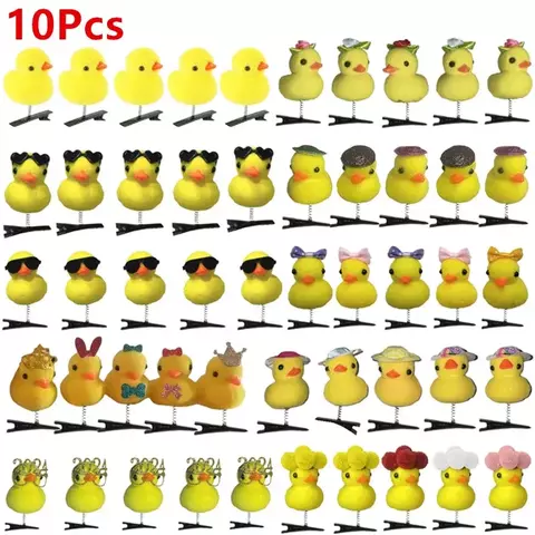 Children's Duck Pattern Hair Clip, Duckbill Hairpin, presilhas, Cute Animal Hairpin, acessório de cabelo para crianças, 10pcs