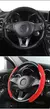 Camurça universal 38cm capa de reforço de volante de carro antiderrapante interior do automóvel protetor de direção acessórios de decoração - loja online