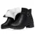 Aiyuqi botas curtas de inverno para mulheres dedo do pé redondo 2025 novas botas de tornozelo feminino de tamanho grande antiderrapante lã natural quente botas de mãe - Wolf Games