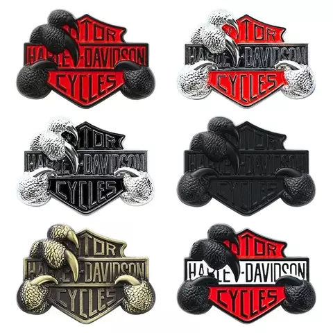 Harley eagle garra metal logotipo decorativo motocicleta personalizado modificado adesivo de carro 3d estéreo adesivo de carro crachá acessórios
