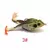 Topwater sapo isca baixo truta iscas de pesca kit conjunto realista prop sapo macio swimbait flutuante com ganchos malhas - loja online